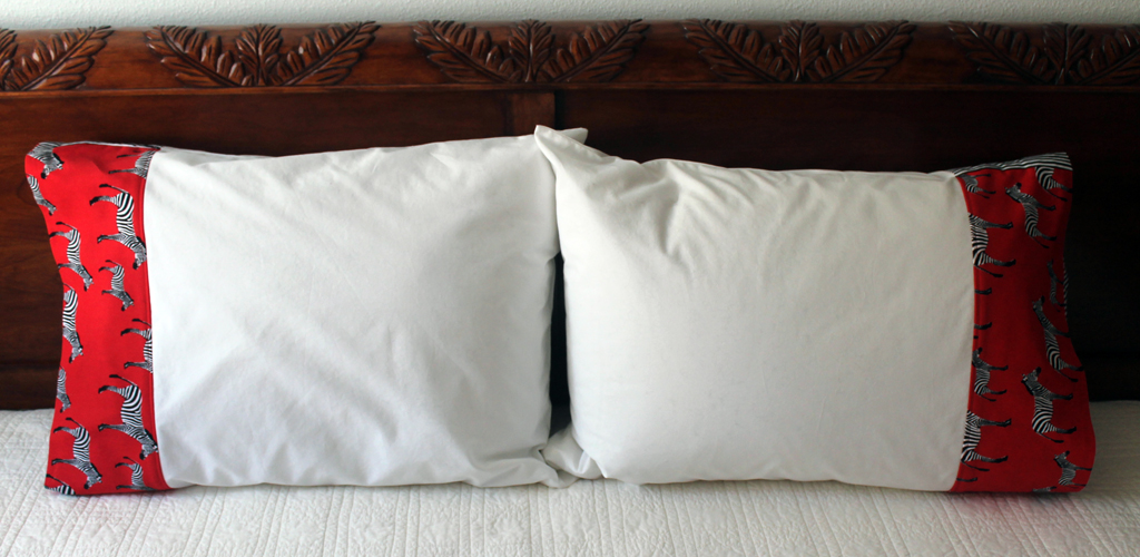 zebra pillowcases