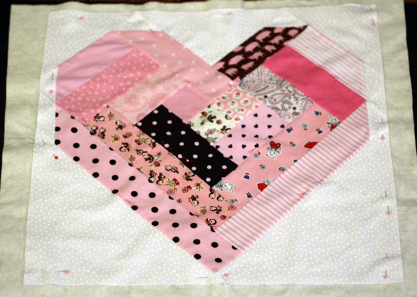 Block Six -- February -- Quilt as you Go