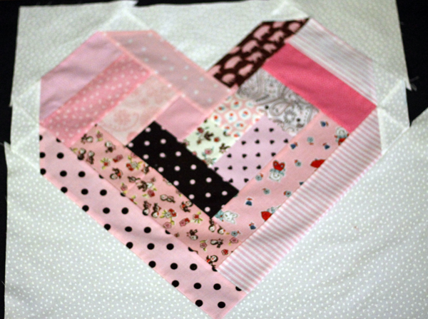 Block Six -- February -- Quilt as you Go