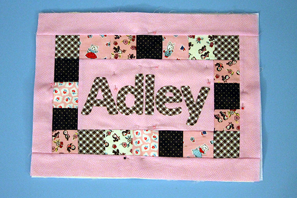 Quilted Name Pillow Tutorial