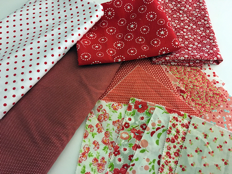 red fabrics