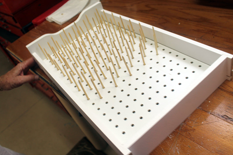 How to Make a Pegboard Thread Rack