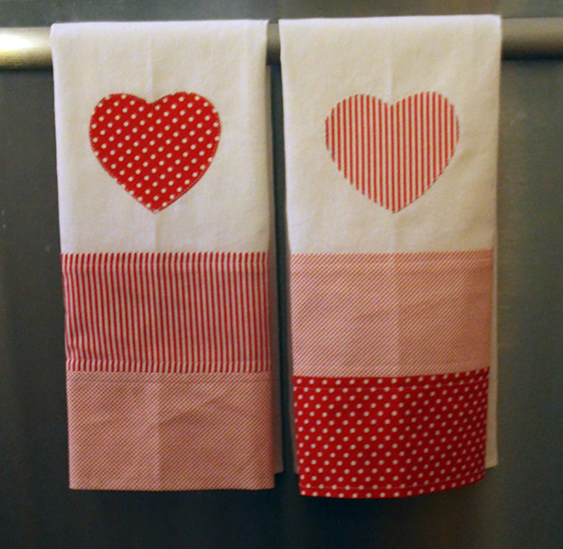 Valentine's Day Tea Towel