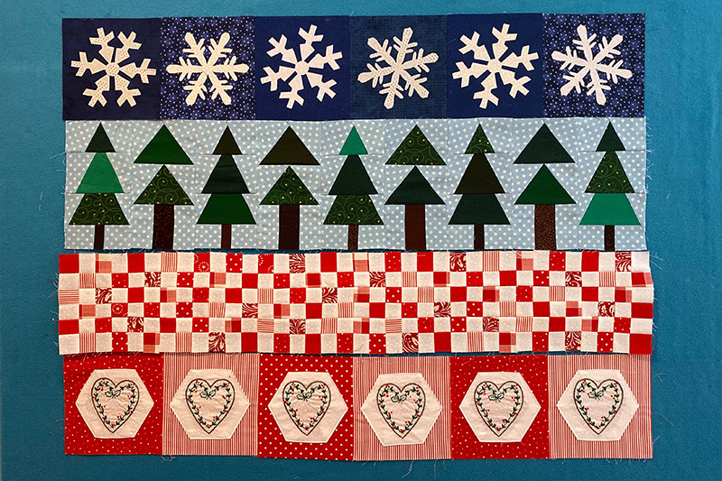 Christmas Sew Along, Row Two