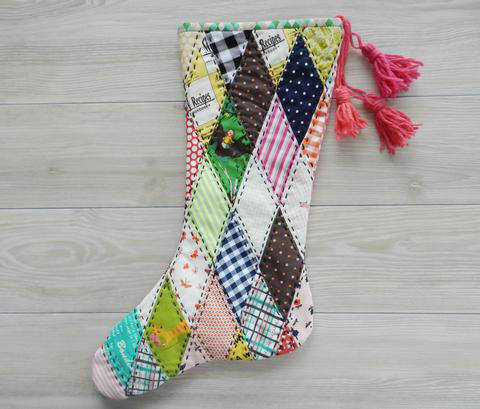 Scrappy Christmas Stocking