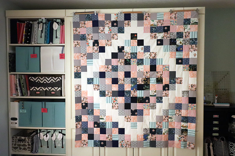 Scrappy times 1 quilt top