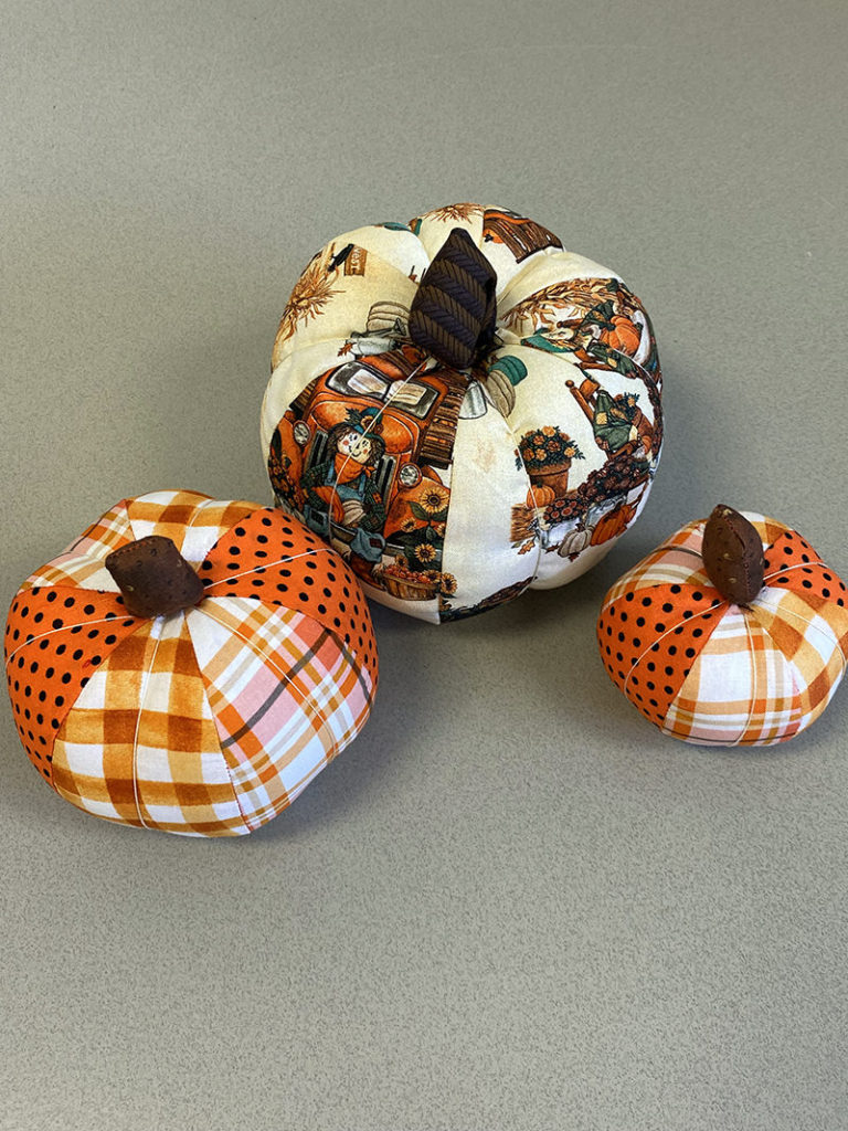 fabric pumpkins