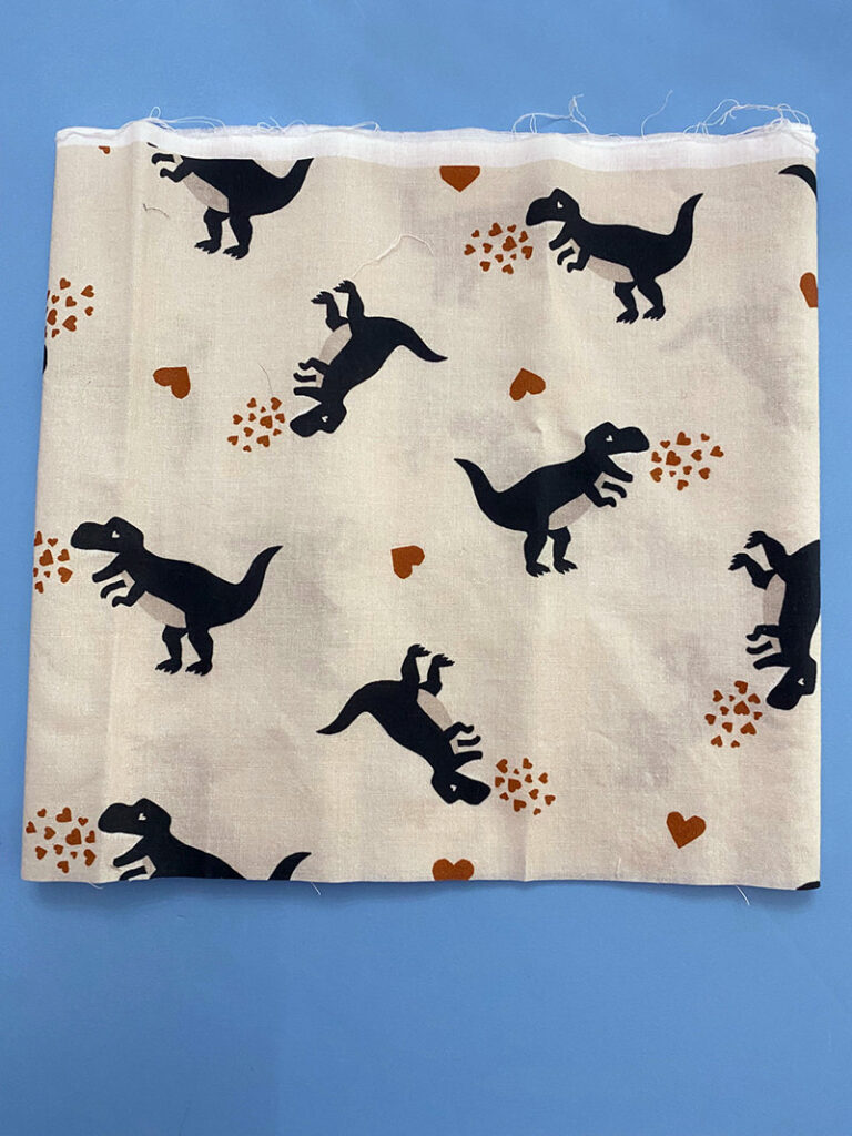 dinosaur fabric for name pillow