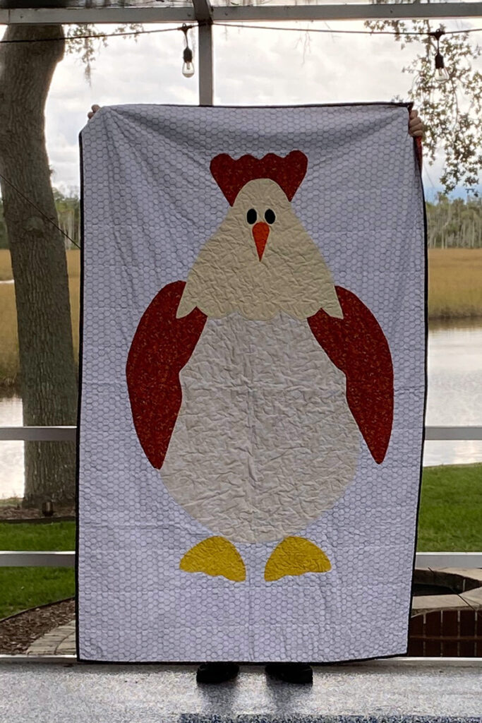 giant chicken quilt