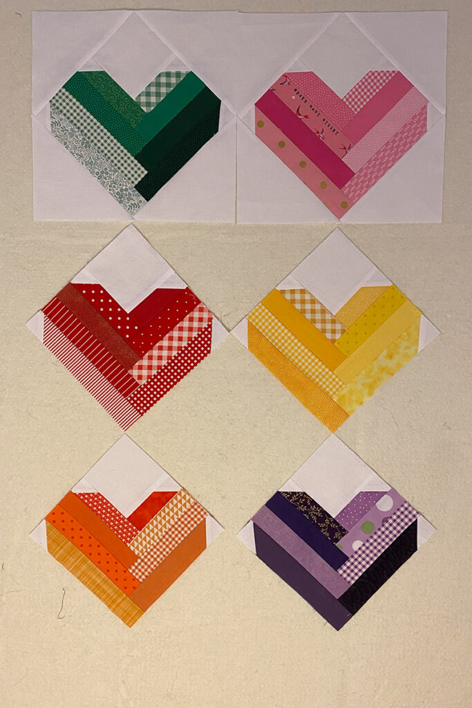 heart quilt layout