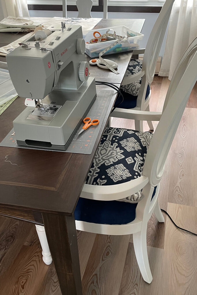 dining room sewing