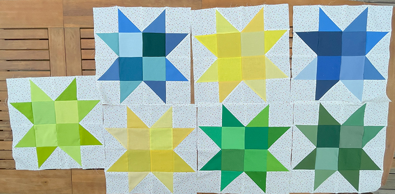 All the colors stars Rock Star quilt