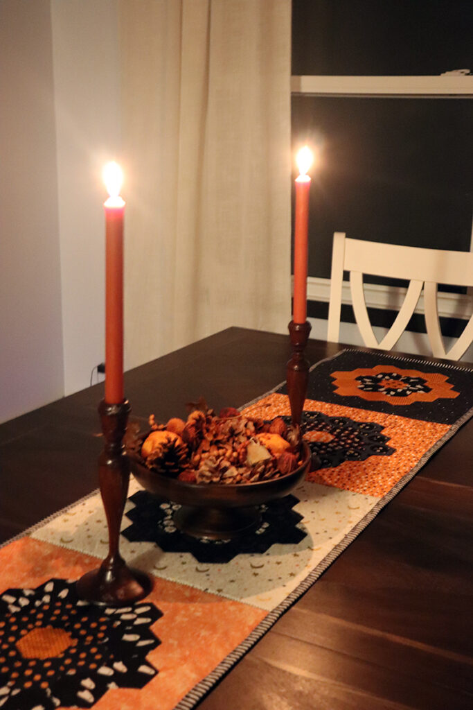 halloween table runner