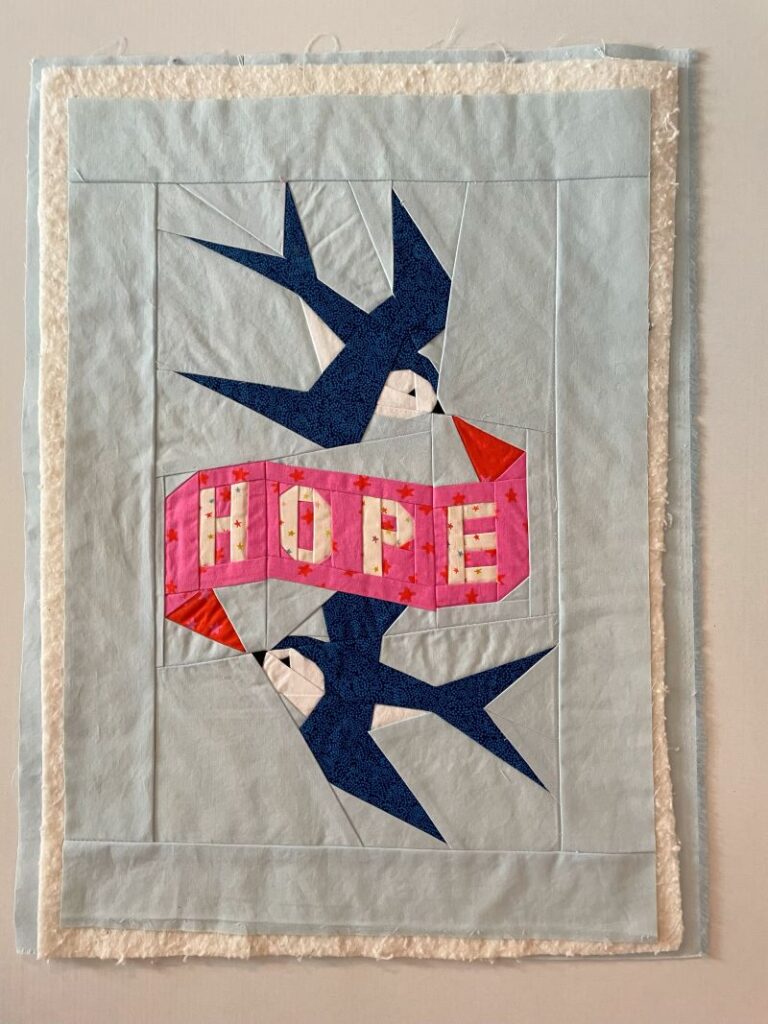 Hope Tattoo quilt and FPP