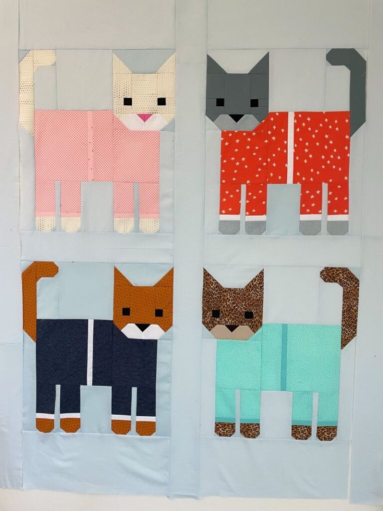 cats in pjs