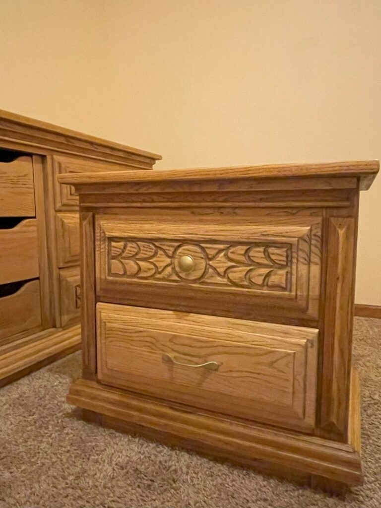 nightstand refinished