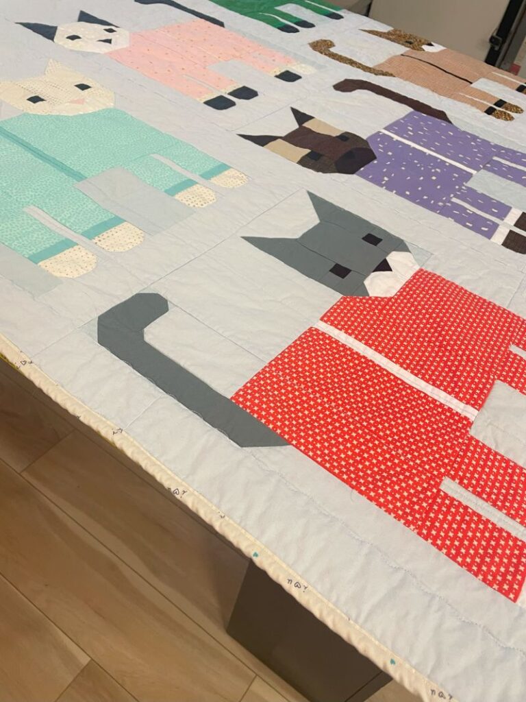 cats in pajamas quilt