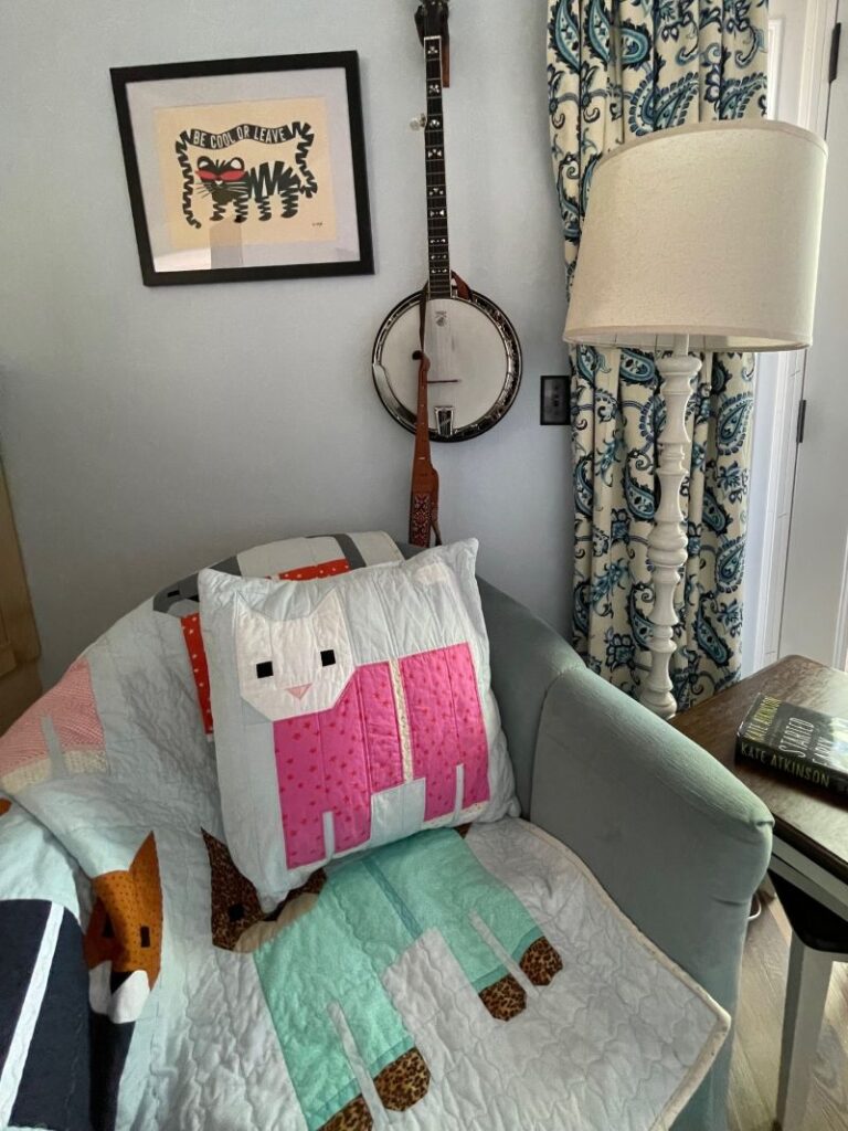 cats in pajamas baby quilt