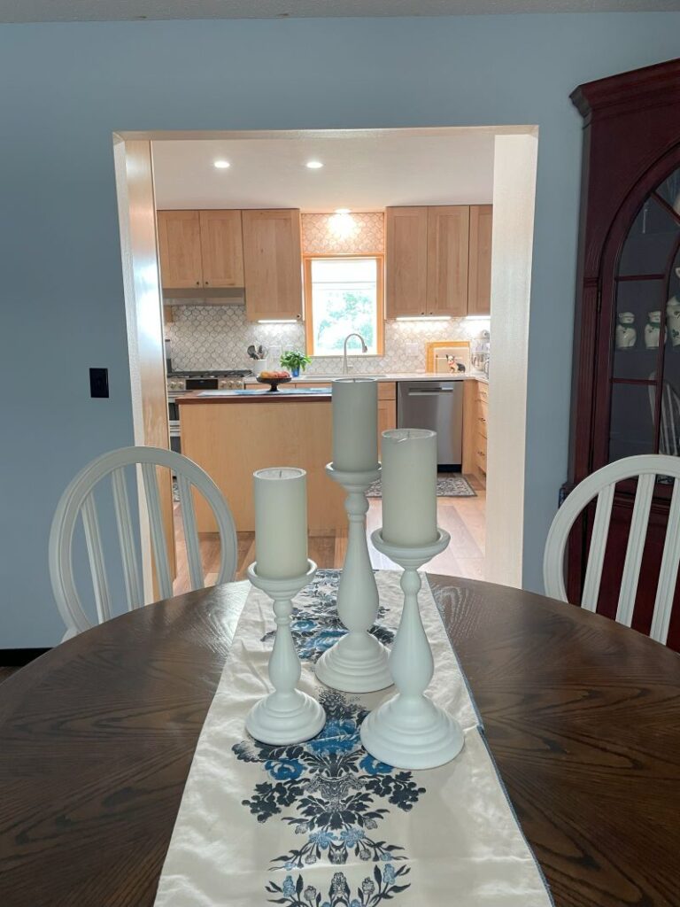 the new kitchen